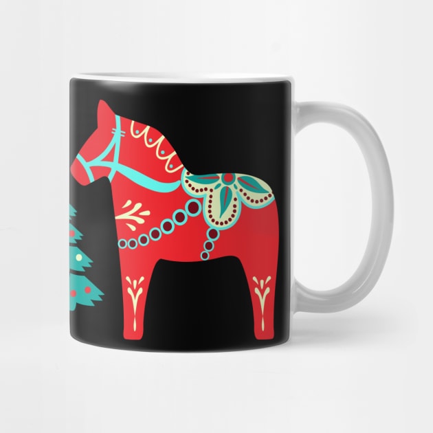 Christmas Dala Horse by Jennifer Ladd